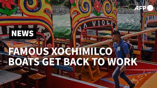 Mexico's famous Xochimilco boats reopen despite high virus caseload | AFP