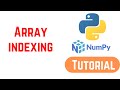 Python NumPy Tutorial for Beginners - Array indexing