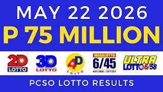 Lotto Result Today 9PM May 22 2026 PCSO