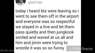 Jikook were being cute at Malta airport 180805