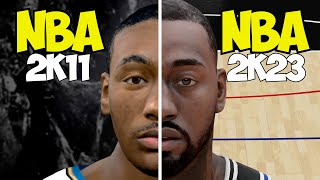 Evolution of John Wall In NBA 2K Games  (NBA 2K11 - NBA 2K23)