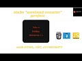 Javascript project: Weekend counter project || html css javascript