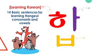 ENG SUB) [14개 문장으로 끝내는 한국어 자음과 모음] 11.감사합니다-합 Learn All Korean Alphabet with 14 Top Korean Sentences