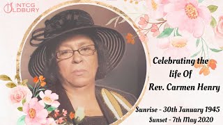 NTCG Oldbury | Celebrating the life Of Rev. Carmen Henry | Bishop Dr. RH  Parkinson