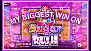 🍭🚀🤑MY (NOW SECOND) BIGGEST WIN ON SUGAR RUSH!