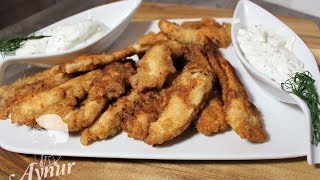 Knusprige Hähnchenbrust frittiert mit einer leckeren Sour creme I Pratik Çıtır Tavuk Tarifi