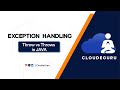 Exception Handling in Java | throw vs throws Explained with Examples