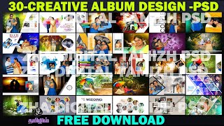 creative album design psd 2024 latest wedding album design creative free download 16x24 psd files