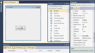 VB.NET Tutorial #1 Hello World (No Commentary)