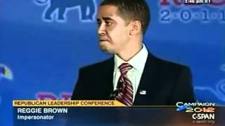 Obama Impersonator Reggie Brown at Republican Leadership Conference (2011)
