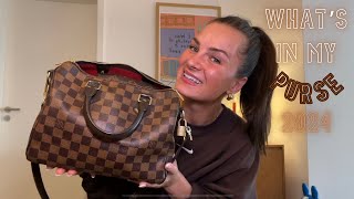 WHAT'S IN MY PURSE 2024 | Louis Vuitton Speedy Bandolier 25 Review & Everyday Essentials!