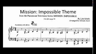 Intermediate Piano: Mission Impossible {arr.  by Glenda Austin}