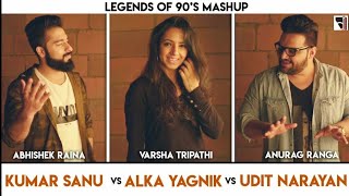 Legends of 90's Bollywood Song Mashup | Anurag Ranga | Abhishek Raina | Varsha Tripathi | 90's hits