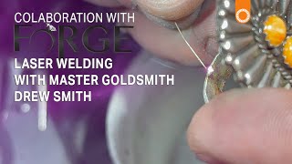 Laser Welding with Forge Jewelry Jeweler Drew Smith to Repair a Cracked Silver Ring Shank
