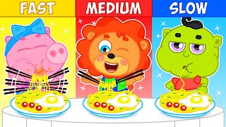 MrLion India | Eating contest | Cartoon for Kids