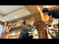 Mr.Van Woodworking Design Beautiful Wooden Decorate Living Room || Extremely Ingenious Worker Skills