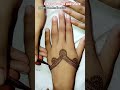 Trendy simple mehndi designs for back side of hand #taniyamehndi artist #trendingshorts #hennadesign