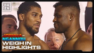 Anthony Joshua vs Francis Ngannou: Weigh In Highlights