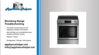 blomberg range troubleshooting
