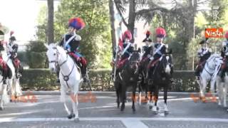 MATTARELLA ARRIVA A INAUGURAZIONE ANNO ACCADEMICO CARABINIERI