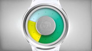 ZIIIRO Proton Clear / Transparent Strap Colored Watch