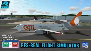 RFS - Real Flight Simulator -Uberlândia to São Paulo||Full Flight|Boeing737-800||GolAirlines||FULLHD