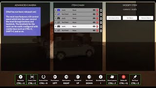 Advanced Camera - Dev Update - Control panel, keybinds