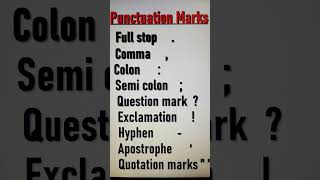 Punctuation Marks