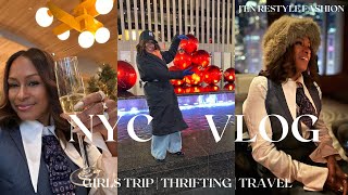 NYC Vlog: Girls Trip | Thrift with Me at Chelsea Flea | Hells Kitchen