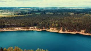 BEAUTIFUL DRONE VIEW OGRES ZILIE KALNI LATIVA DJI MAVIC2 PRO  HD 4K