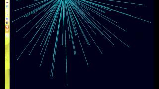 Basic force based algorithm with 100 nodes