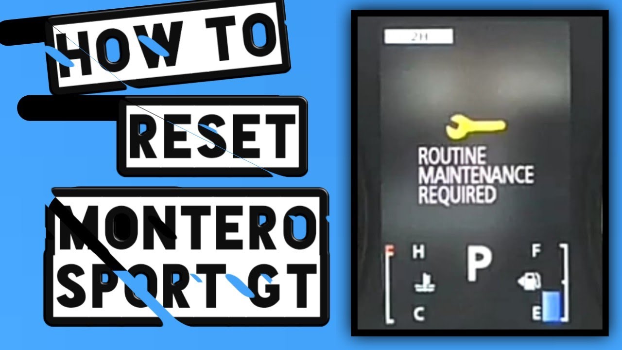 HOW TO RESET ROUTINE MAINTENANCE REQUIRED | MITSUBISHI MONTERO SPORT GT ...