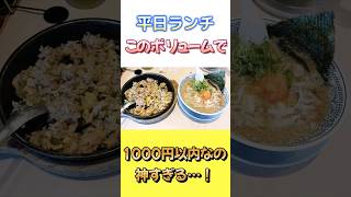 【丸源ラーメン】平日限定のチャーハンセットが神すぎる！1000円以下でこのボリューム！揚げにんにく使い放題☆