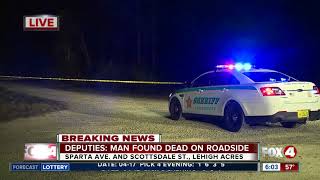 Dead male found along roadside in Lehigh Acres