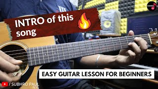 Intro Of This Song Very Easy Tabs Tutorial | Guitar Lesson For Beginners, Pani Da Rang Guitar Intro