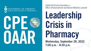 Leadership Crisis in Pharmacy