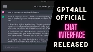 GPT4All Official GUI : How to install on Windows (Free ChatGPT Clone)