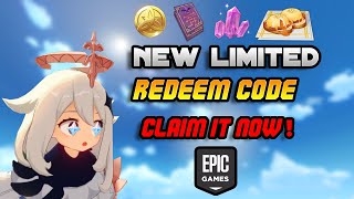 New Limited Redeem Code From Epic Game! Genshin Impact