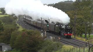 LMS 46115 Lays down the Smoke on The Lune Rivers Trust 30/9/23.