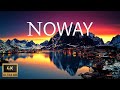 FLYING OVER NORWAY (4K UHD) 1HR Ambient Drone Film + Music by Nature Relaxation™ for Stress Relief