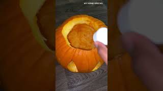Easy pumpkin carving | Halloween pumpkin #shorts #youtubeshorts