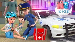 Polisbil 🚓 Bilar för små barn 👮 Barnsånger på svenska - HeyKids