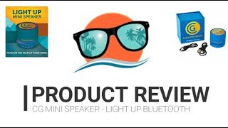 Review – Collective Goods Mini Speaker   Light Up Bluetooth Speaker