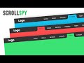 Active Link on Page Scroll using Javascript | ScrollSpy | CSS Inverted Border-radius