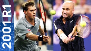 Andre Agassi vs Mike Bryan Full Match | US Open 2001 Round 1