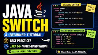 Java Switch Statements Explained | Beginner to Java 14+ Short-Hand Switch