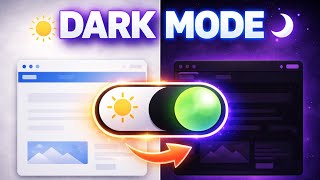 Add Dark Mode to Your Website in 5 Minutes ⚡ (HTML CSS) #html #css #toggle