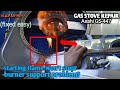 How to fix Gas stove won't stop starting flame and burner support problem|@asahanmokapartners