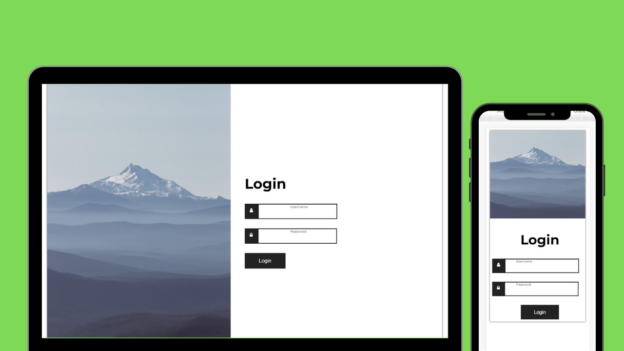 Fully Responsive Login Form Using HTML3 CSS3 And Javascript