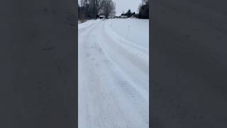 Very Long driveway, would you attempt to shovel it by hand? #snow #winter #storm ￼